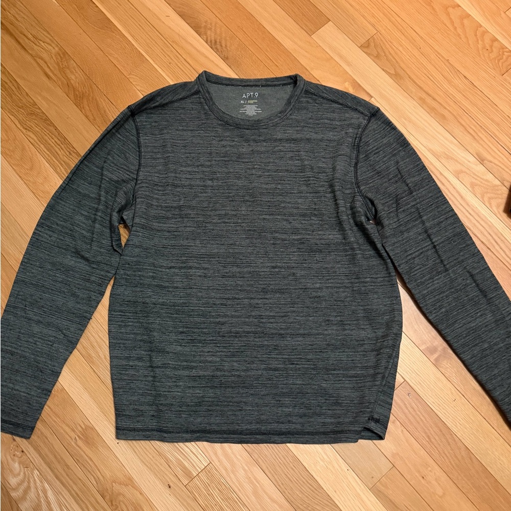 Apt. 9 Charcoal Long Sleeve Tee